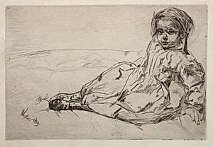 Bibi Valentin by James McNeill Whistler (American, 1834–1903)