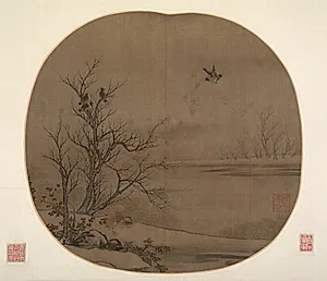 Birds and Ducks on a Snowy Islet by Unknown Artist