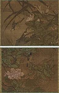 Birds and Flowers by Sesshū Tōyō (Japanese, 1420–1506)