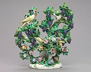 Birds and Plum Tree by Unknown Artist