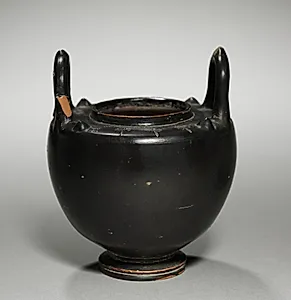 Black-Gloss Lebes Gamikos (Nuptial Bowl) by Unknown Artist