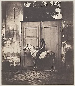 Black Horseman in Front of a Doorway by Unknown Artist