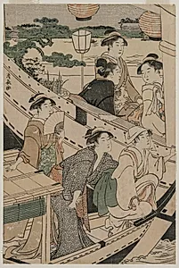 Boating Party on the Sumida River by Torii Kiyonaga (Japanese, 1752–1815)