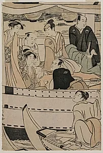 Boating Party on the Sumida River by Torii Kiyonaga (Japanese, 1752–1815)