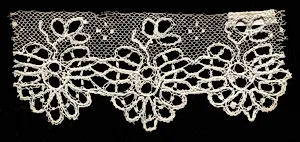 Bobbin Lace (Blonde Lace) Edging by Unknown Artist