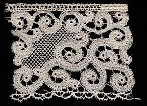 Bobbin Lace (Bride Ground) Edging by Unknown Artist