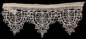 Bobbin Lace Edging of Points by Unknown Artist