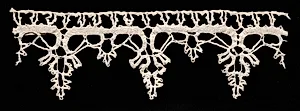 Bobbin Lace Edging of Points by Unknown Artist