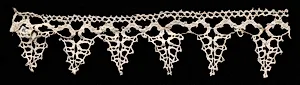Bobbin Lace Edging of Points by Unknown Artist