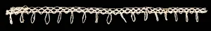 Bobbin Lace Edging with Loops by Unknown Artist