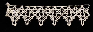 Bobbin Lace Edging with Points by Unknown Artist