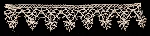 Bobbin Lace Edging with Points by Unknown Artist