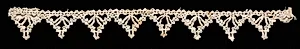 Bobbin Lace Edging with Points by Unknown Artist