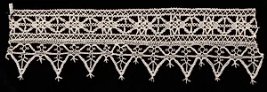 Bobbin Lace Insertion and Edging of Points by Unknown Artist