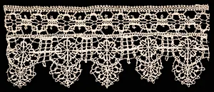 Bobbin Lace Insertion and Points by Unknown Artist