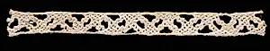 Bobbin Lace Insertion with Selvage by Unknown Artist