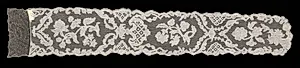 Bobbin Lace Lappet by Unknown Artist