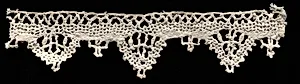 Bobbin Lace (Needlepoint Design) Edging of Points by Unknown Artist