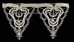 Bobbin Lace (Needlepoint Design) Edging of Points by Unknown Artist