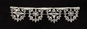Bobbin Lace (Needlepoint Design) Edging of Points by Unknown Artist