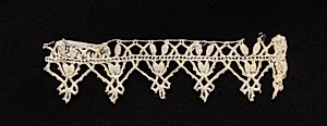Bobbin Lace (Needlepoint Design) Edging of Points by Unknown Artist