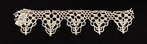 Bobbin Lace (Needlepoint Design) Edging of Points by Unknown Artist