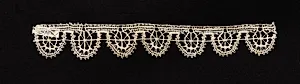 Bobbin Lace (Needlepoint Design) Edging of Round Points by Unknown Artist