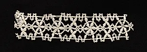 Bobbin Lace (Needlepoint Design) Insertion without Selvage by Unknown Artist