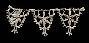 Bobbin Lace (Plaited Lace) Edging of Points by Unknown Artist