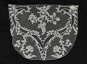Bobbin Lace (Point d'Angleterre) Cap Crown by Unknown Artist