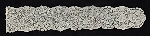Bobbin Lace (Point d'Angleterre) Lappet by Unknown Artist