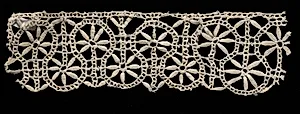 Bobbin Lace (Rose Lace) Edging by Unknown Artist