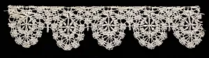 Bobbin Lace (Rose Lace) Edging of Points by Unknown Artist