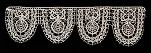 Bobbin Lace (Rose Lace) Edging of Points by Unknown Artist