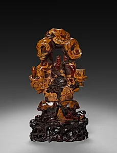 Bodhisattva Guanyin Seated in a Rock Grove by Unknown Artist