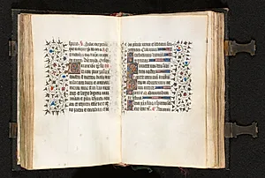 Book of Hours (Use of Paris): Fol. 106r, Multiple Initials with Decorated Border