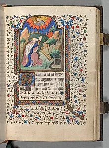 Book of Hours (Use of Paris): Fol. 77r, David by The Bedford Master (French, Paris, active c. 1405–30)