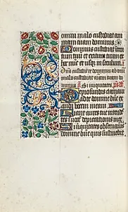 Book of Hours (Use of Rouen): fol. 105v by Master of the Geneva Latini (French, active Rouen, 1460–80)