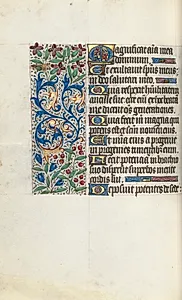 Book of Hours (Use of Rouen): fol. 107v by Master of the Geneva Latini (French, active Rouen, 1460–80)