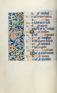 Book of Hours (Use of Rouen): fol. 10v by Master of the Geneva Latini (French, active Rouen, 1460–80)