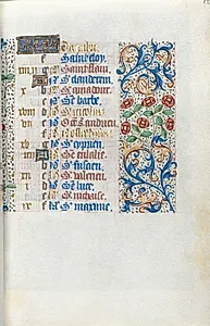 Book of Hours (Use of Rouen): fol. 12r, Calendar Page for December by Master of the Geneva Latini (French, active Rouen, 1460–80)