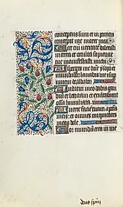 Book of Hours (Use of Rouen): fol. 134v by Master of the Geneva Latini (French, active Rouen, 1460–80)