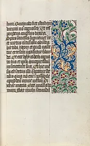 Book of Hours (Use of Rouen): fol. 16r by Master of the Geneva Latini (French, active Rouen, 1460–80)