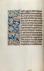 Book of Hours (Use of Rouen): fol. 20v by Master of the Geneva Latini (French, active Rouen, 1460–80)