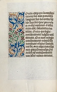 Book of Hours (Use of Rouen): fol. 23v by Master of the Geneva Latini (French, active Rouen, 1460–80)