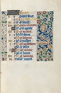 Book of Hours (Use of Rouen): fol. 2r, Calendar Page for February by Master of the Geneva Latini (French, active Rouen, 1460–80)