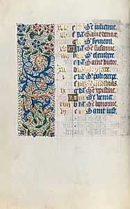 Book of Hours (Use of Rouen): fol. 2v by Master of the Geneva Latini (French, active Rouen, 1460–80)