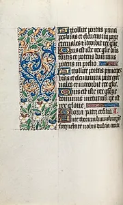 Book of Hours (Use of Rouen): fol. 34v by Master of the Geneva Latini (French, active Rouen, 1460–80)