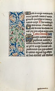 Book of Hours (Use of Rouen): fol. 35v by Master of the Geneva Latini (French, active Rouen, 1460–80)