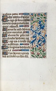 Book of Hours (Use of Rouen): fol. 38v by Master of the Geneva Latini (French, active Rouen, 1460–80)